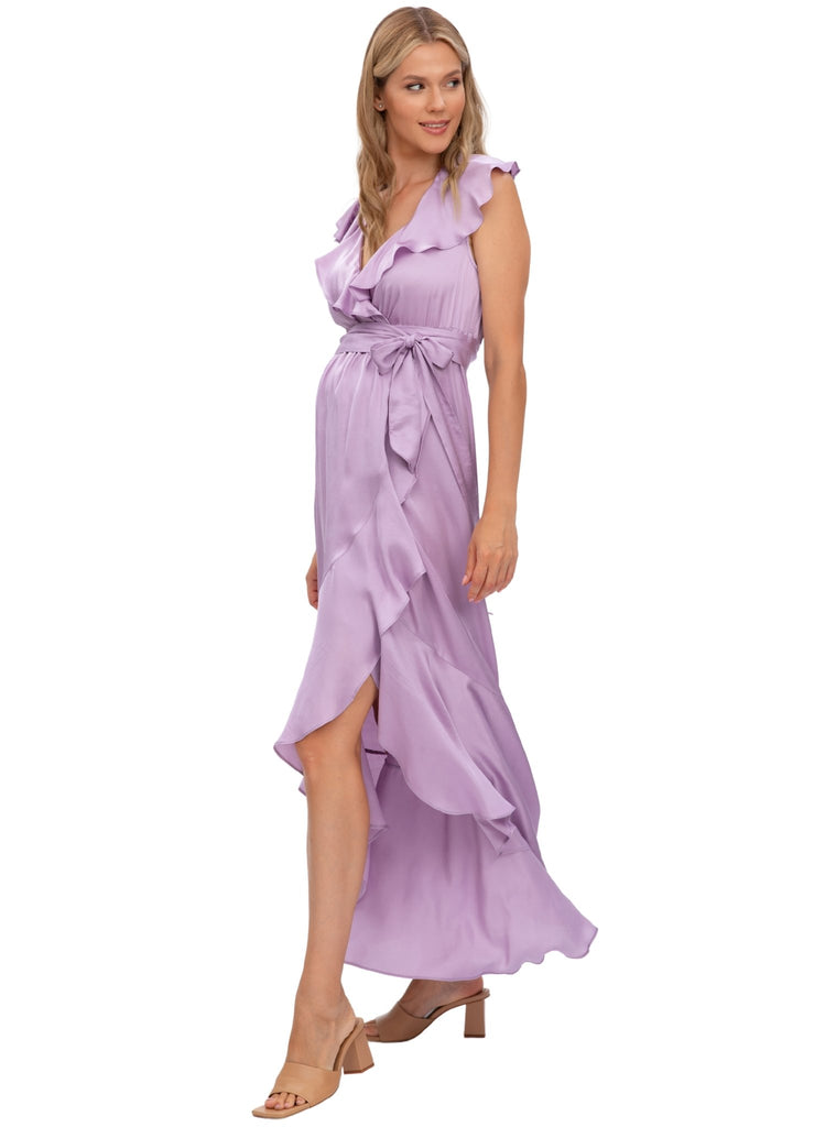 Dorothea Maternity Dress with Ruffles Mums and Bumps Dorothea Maternity Dress with Ruffles Mums and Bumps