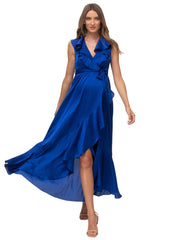 Dorothea Maternity Evening Dress - Blue Sapphire - Mums and Bumps
