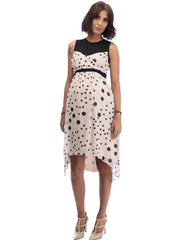 Dotted Print Maternity Dress - Mums and Bumps