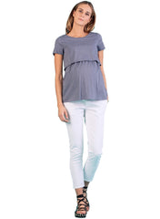Double Layer Maternity & Nursing Top - Jeans - Mums and Bumps