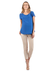 Double Layer Maternity T-Shirt - Blue - Mums and Bumps