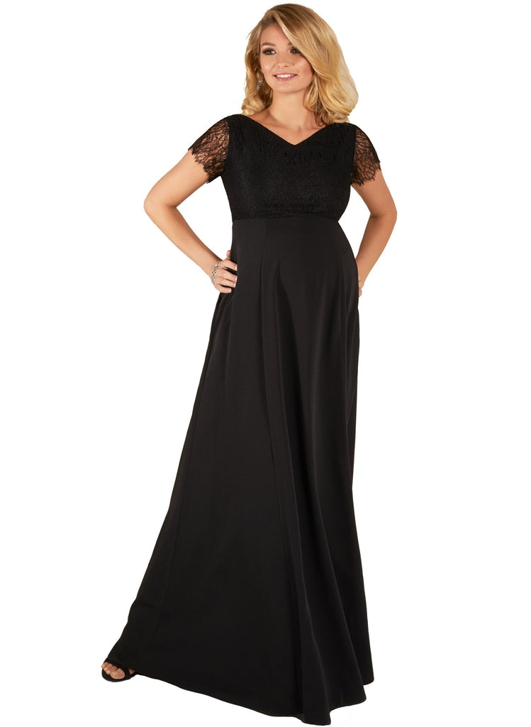Eleanor Maternity Gown - Black – Mums and Bumps