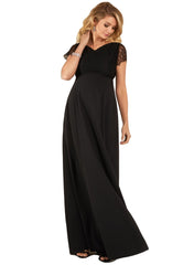Eleanor Maternity Gown - Black - Mums and Bumps