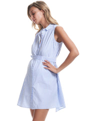 Eva Pleat Back Maternity Dress - Mums and Bumps
