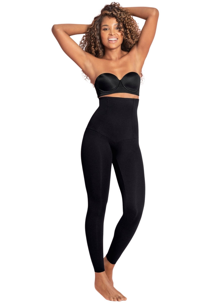Leonisa Extra High Waisted Firm Compression Legging In Dark Green