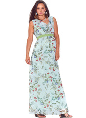 Floral Chiffon Maternity Maxi Dress - Mums and Bumps