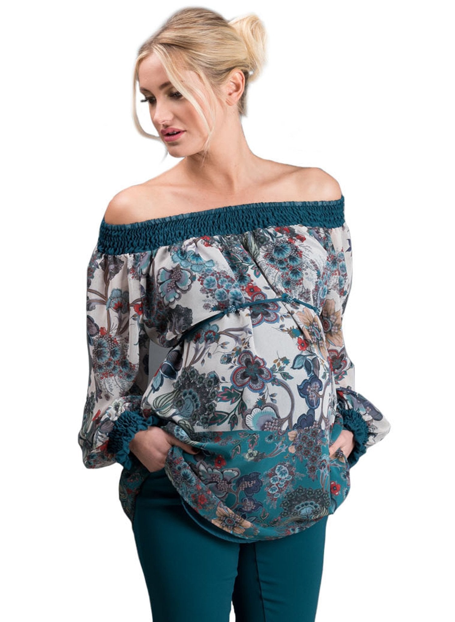 Floral Print Maternity Tunic - Mums and Bumps