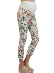 Floral Printed Tailored Maternity Trousers - Mums and Bumps