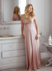 Francesca Maternity Maxi Dress - Blush - Mums and Bumps