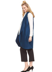 Frost Wool Maternity Vest - Marine - Mums and Bumps