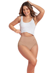 High-Waisted Classic Smoothing Brief - Nude - Mums and Bumps