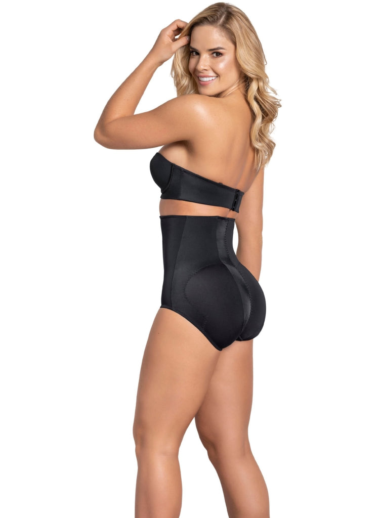 High-Waisted Girdle with Butt Lifter - Black
