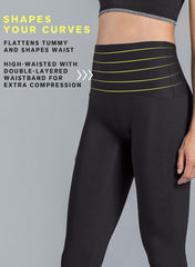 High-Waisted Moderate Compression Capri - ActiveLife - Mums and Bumps