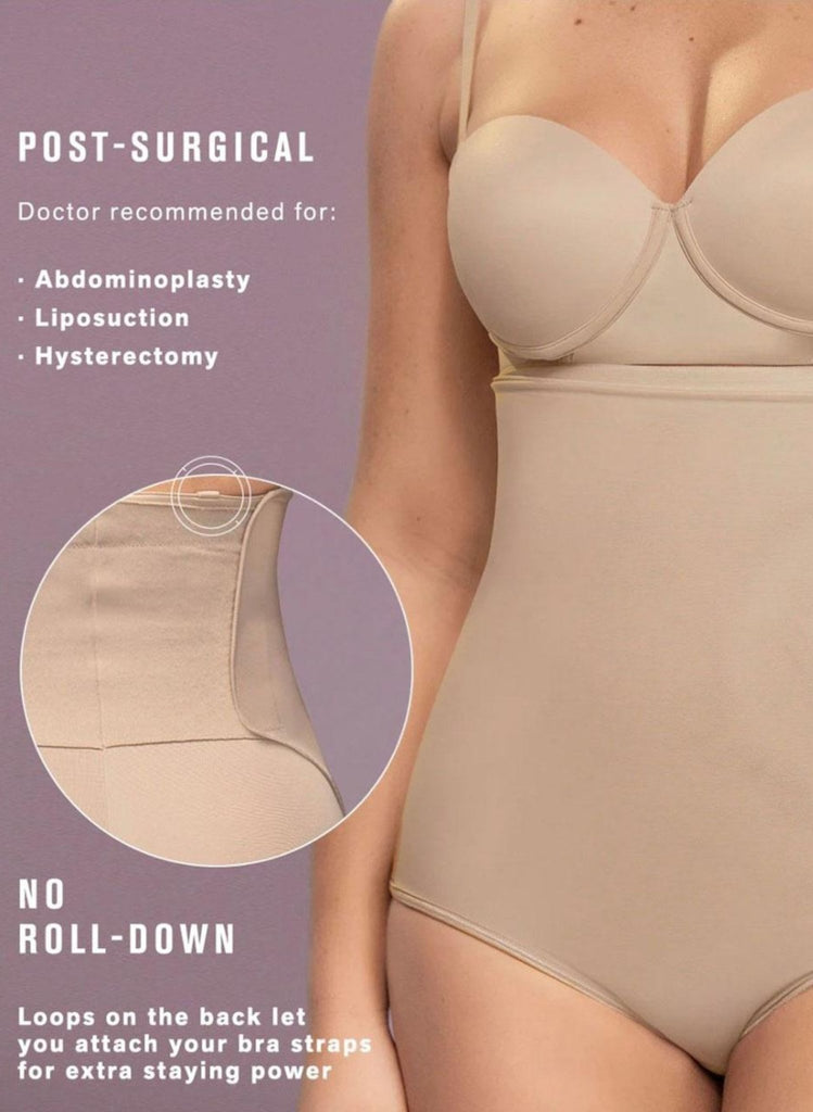 Leonisa High-Waist Postpartum Panty with Adjustable Belly Wrap