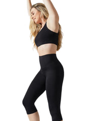 Hipster Postpartum Support Crop Leggings - Black - Mums and Bumps