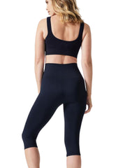 Hipster Postpartum Support Crop Leggings - Navy - Mums and Bumps