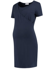 Home Wear Maternity Dress - Navy - Mums and Bumps