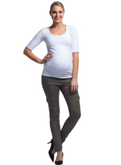 Hoolihan Cargo Skinny Maternity Pant - Khaki - Mums and Bumps