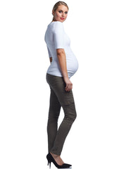 Hoolihan Cargo Skinny Maternity Pant - Khaki - Mums and Bumps