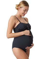 Ibiza Grey Maternity Swimsuit - Mums and Bumps