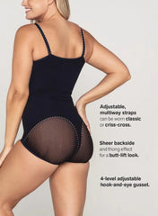 Invisible Bodysuit Shaper with Targeted Compression - Black - Mums and Bumps