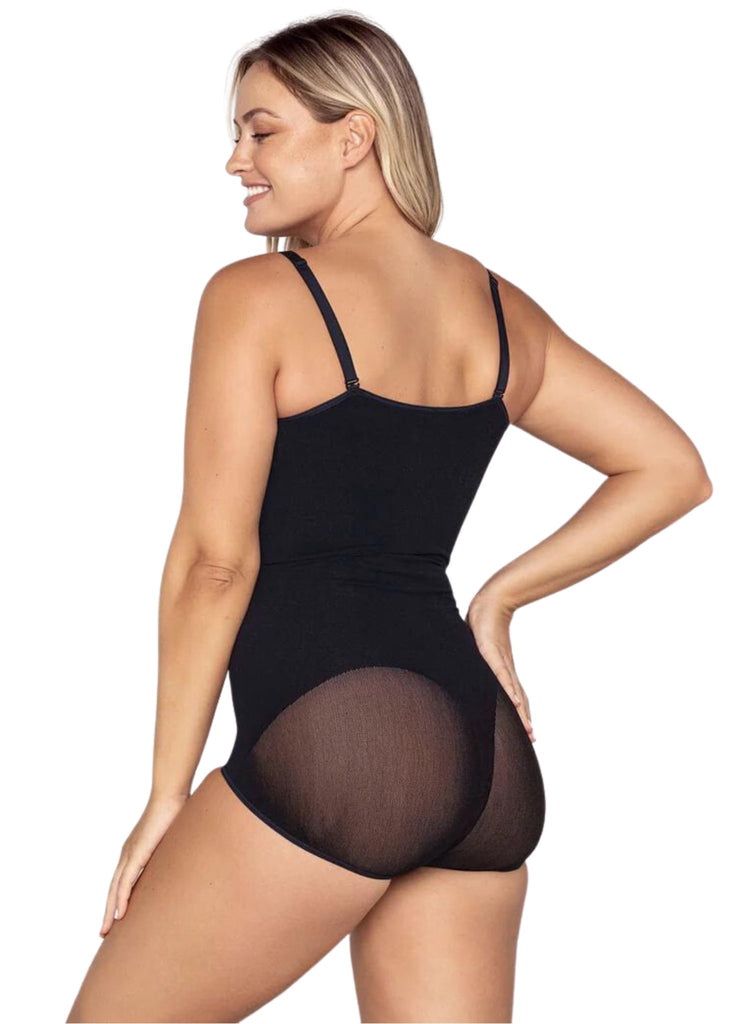 Invisible Bodysuit Shaper with Targeted Compression - Black