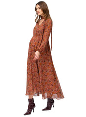 Isabella Maternity Maxi Dress - Retro Disty - Mums and Bumps