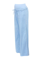Joseph Linen Maternity Pants - Cashmere Blue - Mums and Bumps