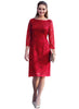 Katherine Lace Dress - Scarlet Red - Mums and Bumps