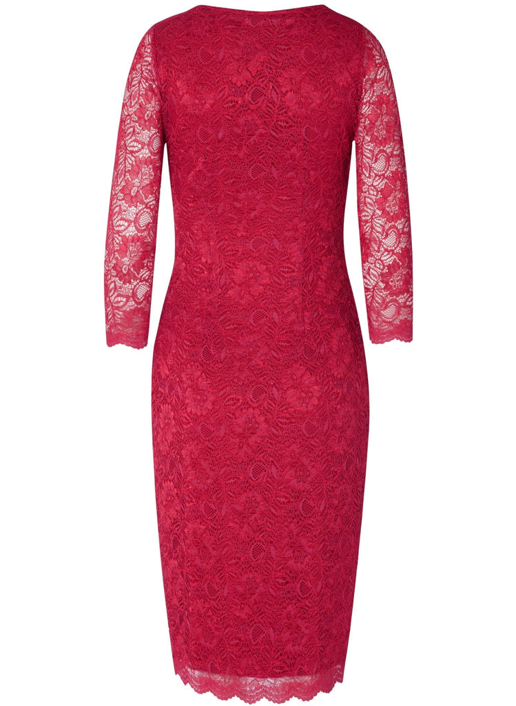 Calvin klein red lace clearance dress