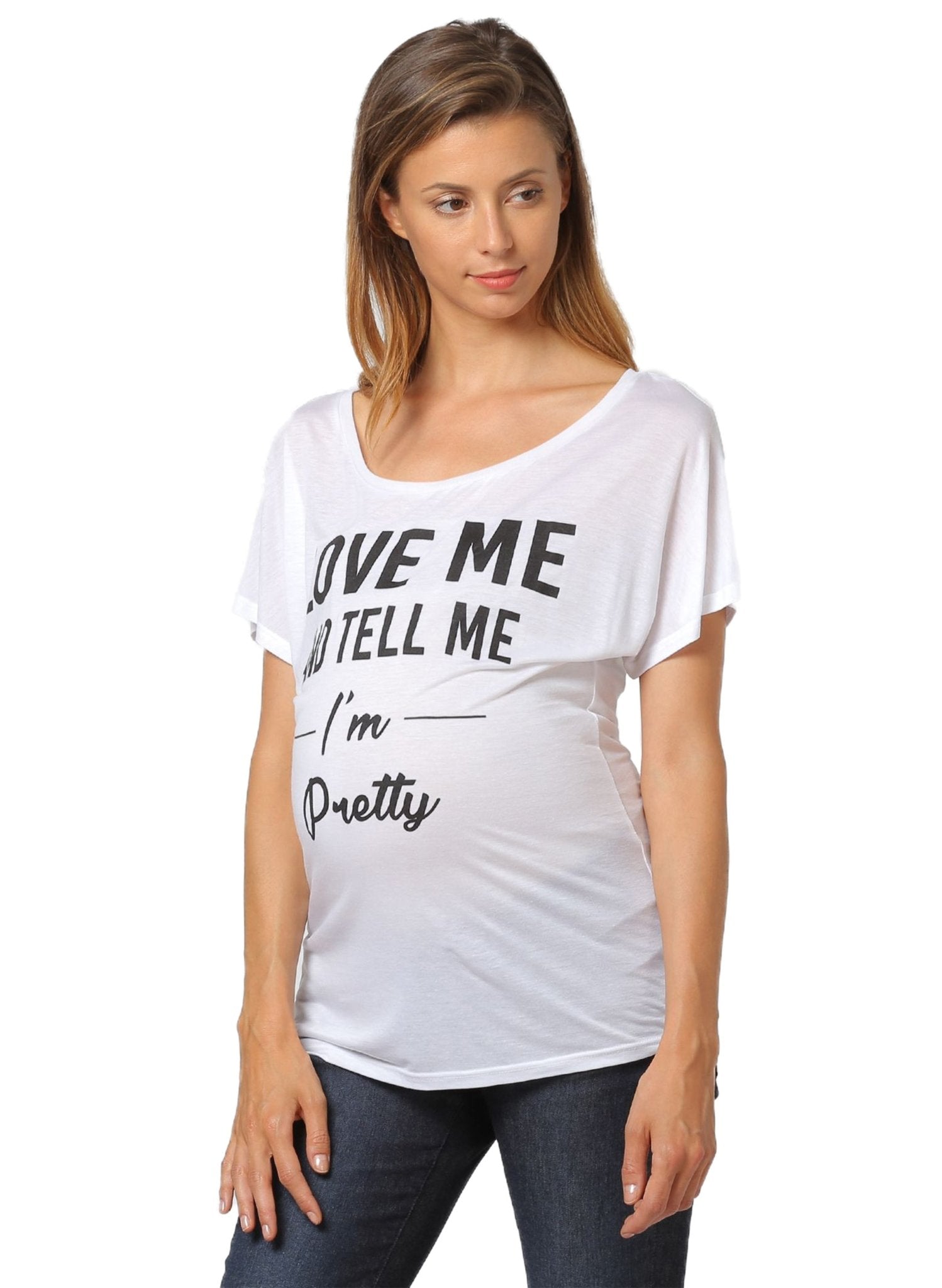 Las Vegas Maternity T-shirt - White - Mums and Bumps
