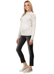 Lax Maternity Top - Cream White - Mums and Bumps