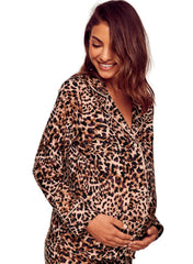 Luxe Leopard Maternity & Nursing PJ - Mums and Bumps