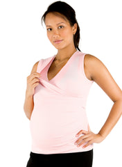 Luxe Maternity & Nursing Tank - Blush Pink - Mums and Bumps