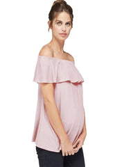 Mari Maternity Top - Cloud Pink - Mums and Bumps