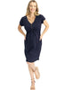 Maternity and Breastfeeding Zip Front Dress - Navy - Mums and Bumps