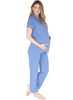 Maternity and Nursing Pyjama Long Pants Set - Blue - Mums and Bumps