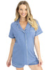 Maternity and Nursing Pyjama Set - Blue - Mums and Bumps