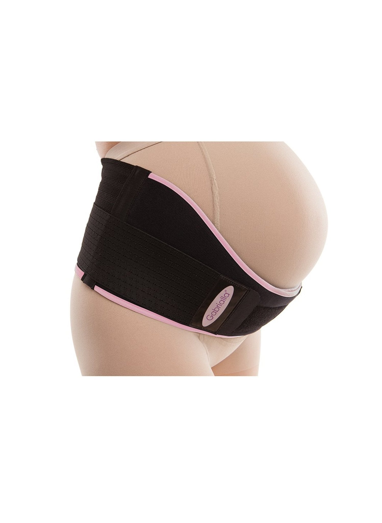 Maternity Belt - Deluxe Breathable Medium Support - Black - Mums and Bumps