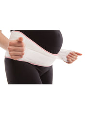 Maternity Belt - Deluxe Breathable Medium Support - White - Mums and Bumps
