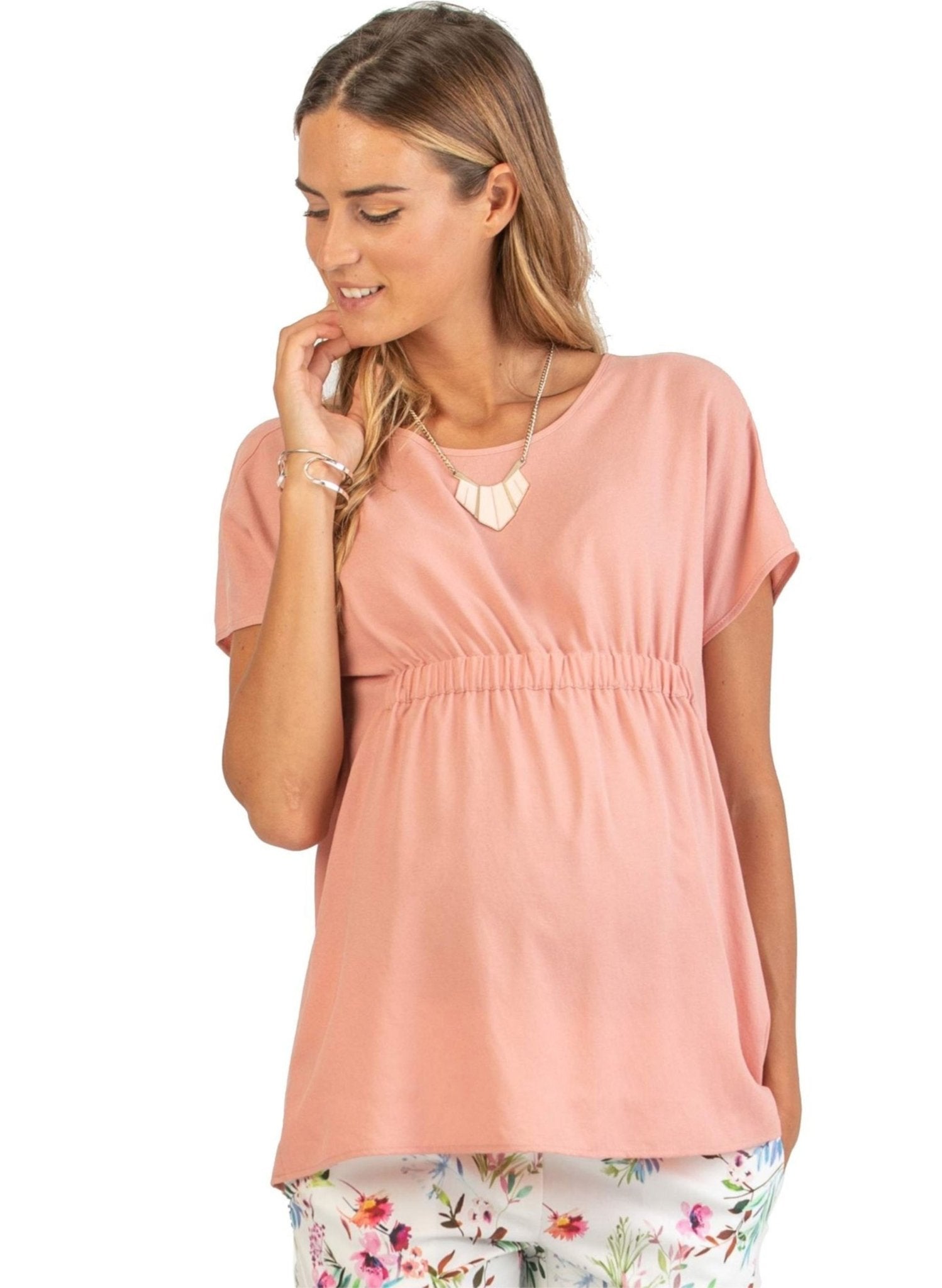 Maternity Blouse with Elastic Bands - Mums and Bumps