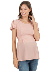 Maternity Blouse with String - Coral - Mums and Bumps