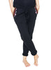 Maternity Embroidered Pants - Black - Mums and Bumps