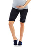 Maternity Knee Length Cotton Shorts - Mums and Bumps