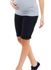 Maternity Knee Length Cotton Shorts - Mums and Bumps