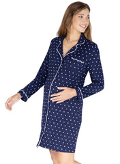 Maternity Nightie Nursing Sleep Dress - Mums and Bumps