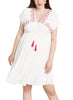 Maternity & Nursing Dress House of Colours in White - Mums and Bumps