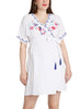 Maternity & Nursing Dress Third Eye in White - Mums and Bumps