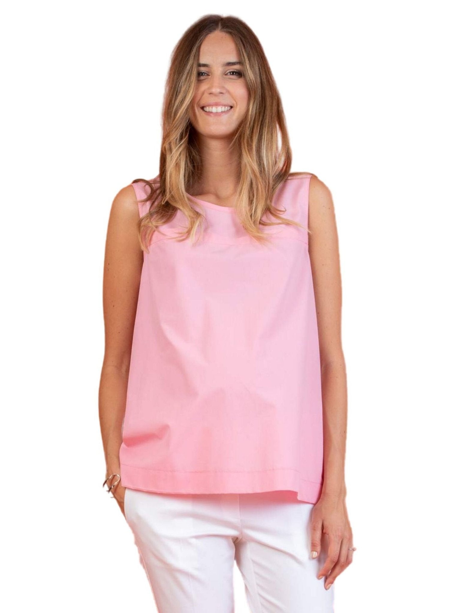 Maternity Top with Creases on the Back - Pink - Mums and Bumps