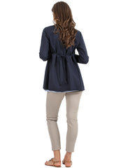 Melody Maternity Cardigan - Blue - Mums and Bumps